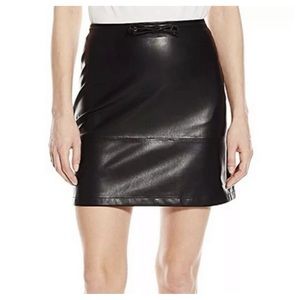 French Connection Atlantic Faux Leather Skirt